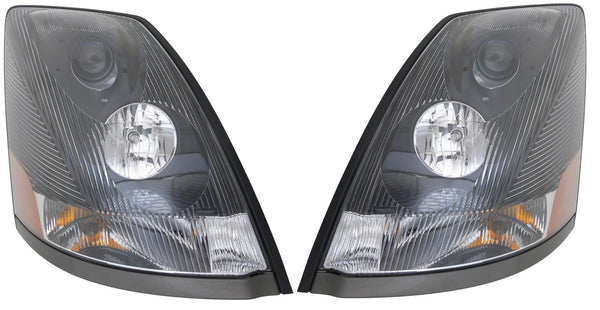 2004-2015 Volvo VN Headlight assembly LH (Black)