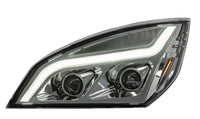 FL Cascadia 18-19 HL(LED high/low beam)(black/Chrome housing)(LED Version ONLY)