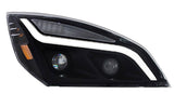 FL Cascadia 18-19 HL(LED high/low beam)(black/Chrome housing)(LED Version ONLY)